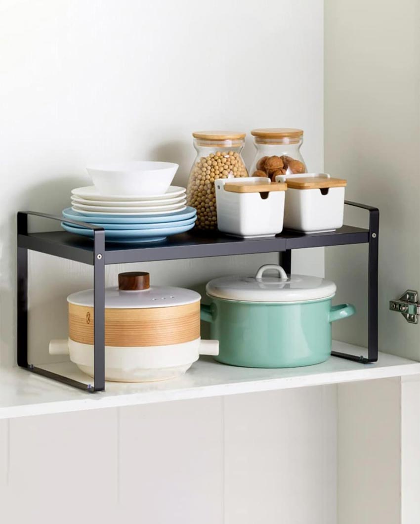 Expandable Steel Table Riser Organizer | 25 x 8 x 9 inches