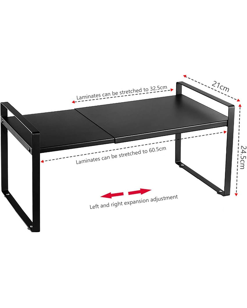 Expandable Steel Table Riser Organizer | 25 x 8 x 9 inches