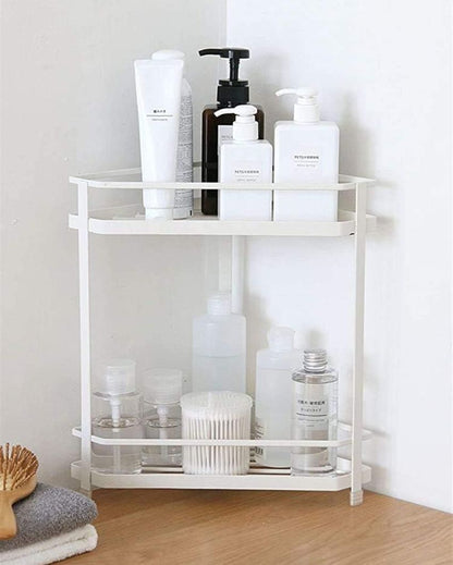 Petite Corner Carbon Steel Storage Shelf