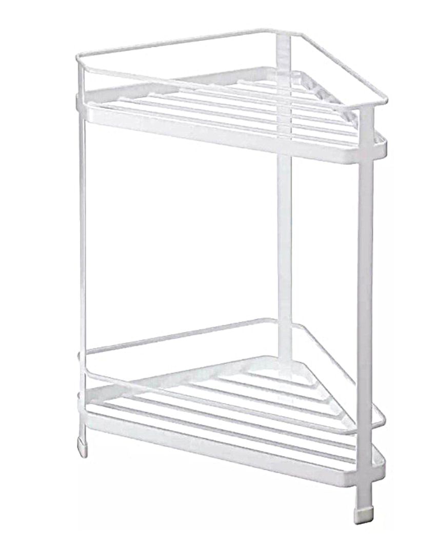 Multi-Purpose Petite Corner Carbon Steel Storage Shelf