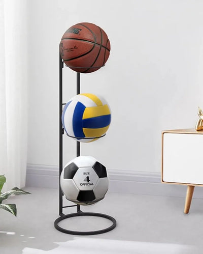 Playful Metal Sports Ball Stand | 10 x 9 x 26 inches