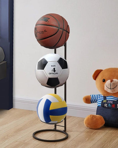 Playful Metal Sports Ball Stand | 10 x 9 x 26 inches