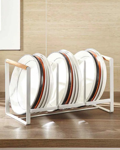 Radian Three Plates Compartment Metal Rack