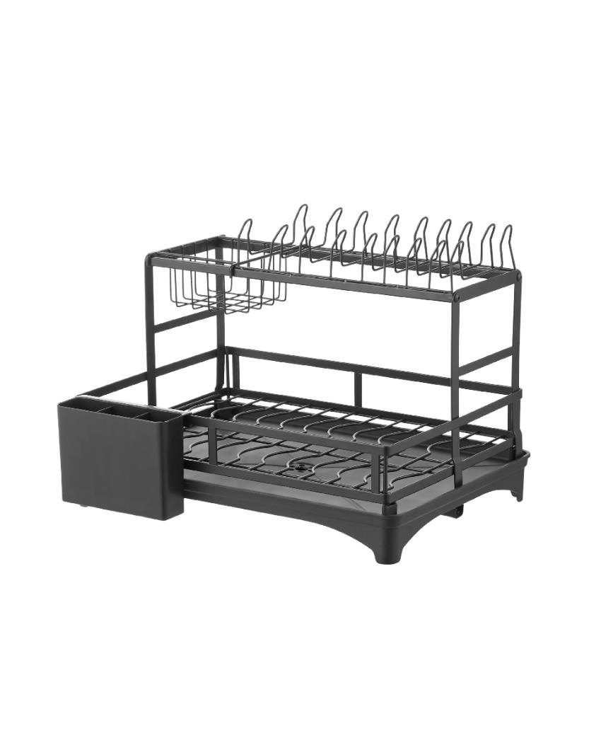 Compact 2-Tier Dish Rack Kitchen Organizer | 19 x 13 x 18 inches