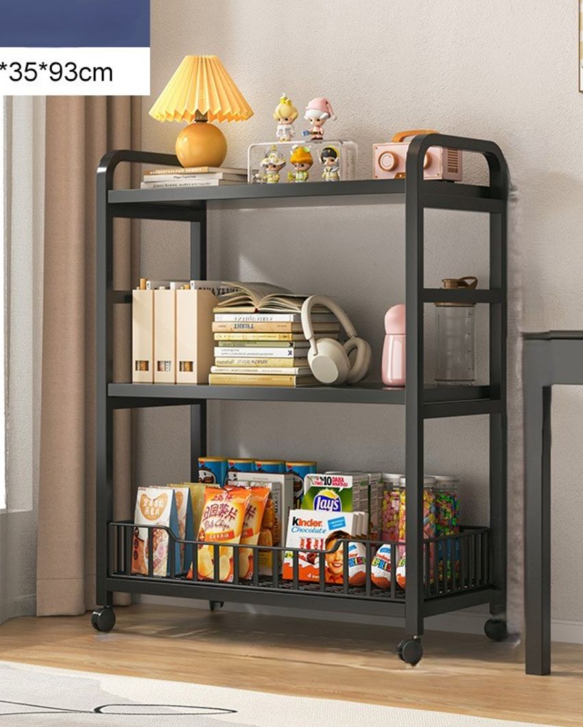 Versatile Multi-Purpose Storage Trolley | 24 x 14 x 37 inches