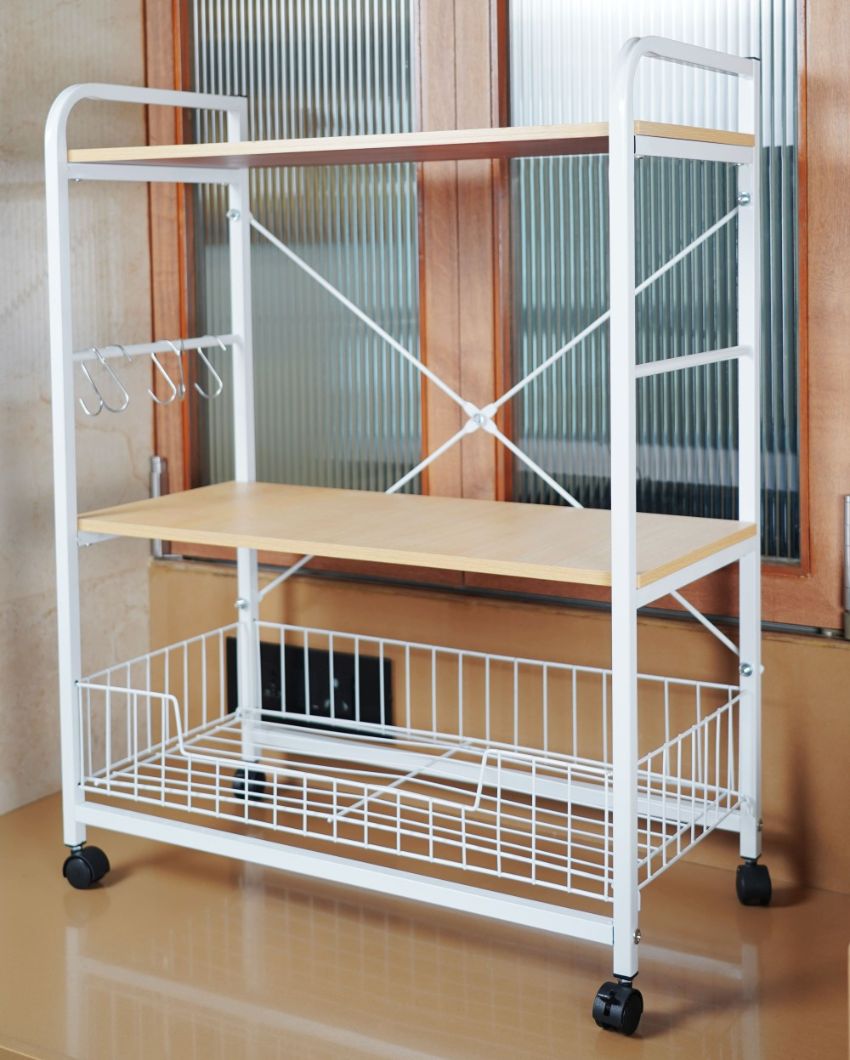 Versatile Multi-Purpose Storage Trolley | 24 x 14 x 37 inches