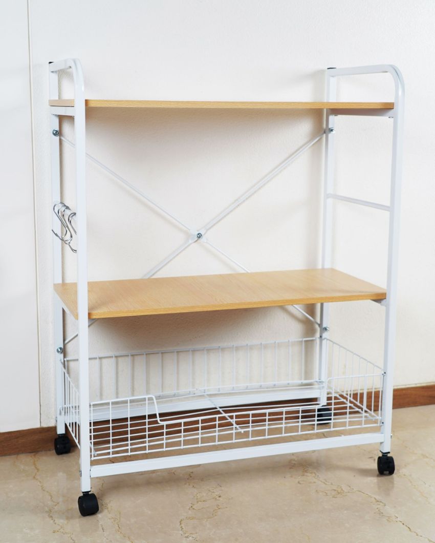 Versatile Multi-Purpose Storage Trolley | 24 x 14 x 37 inches