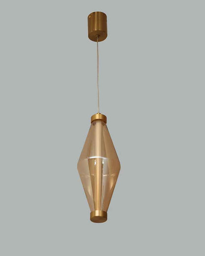 Modern Brass Prism Pendant Light Lamp | 5 x 12 inches