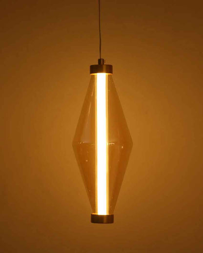 Modern Brass Prism Pendant Light Lamp | 5 x 12 inches