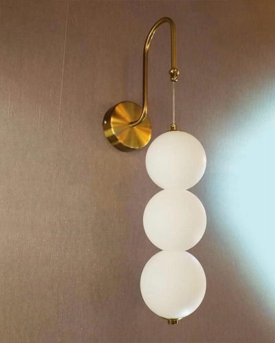 Glamorous Golden Halo Wall Sconce Lamp | 4 x 28 inches