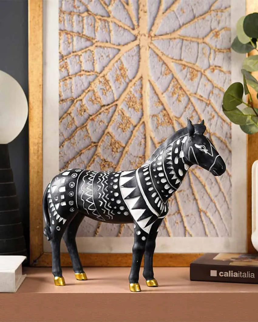 Savanna Serenity Tribal Horse Artistry Black