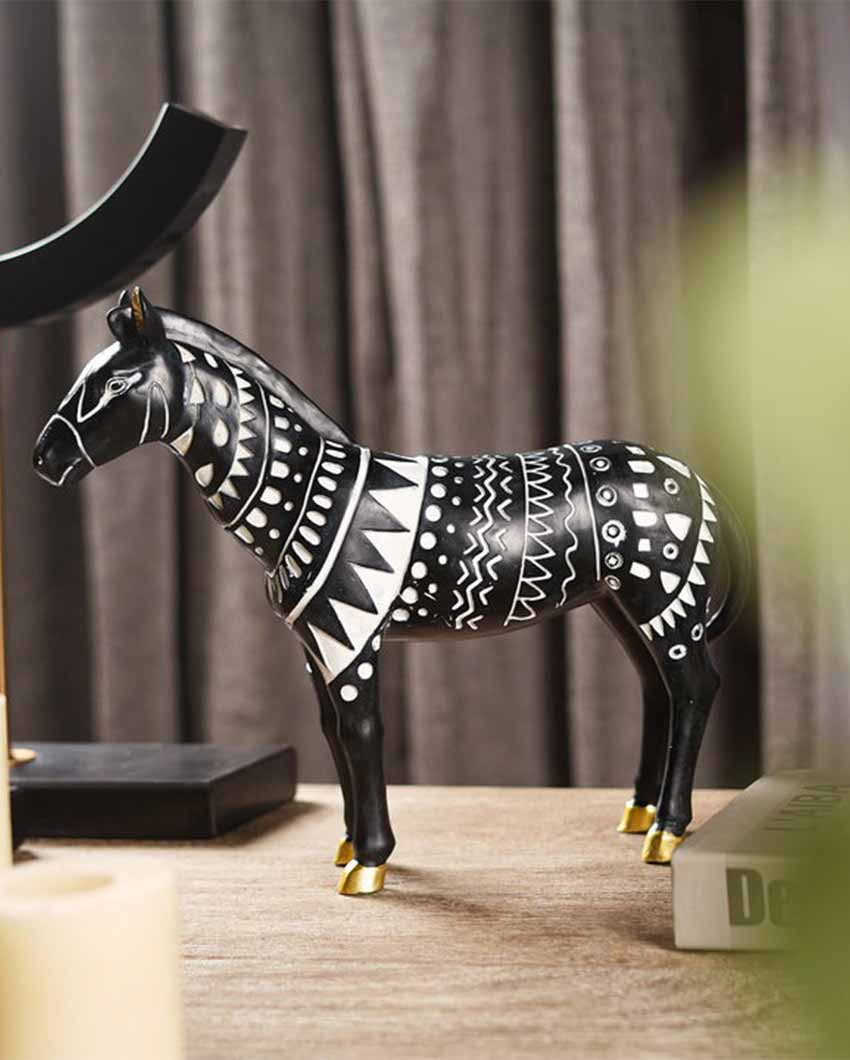 Savanna Serenity Tribal Horse Artistry Black