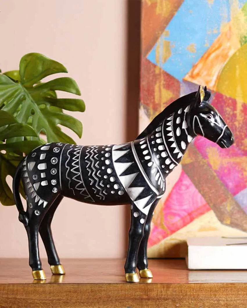 Savanna Serenity Tribal Horse Artistry Black