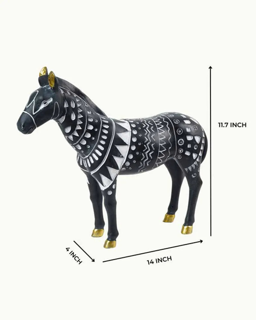 Savanna Serenity Tribal Horse Artistry Black