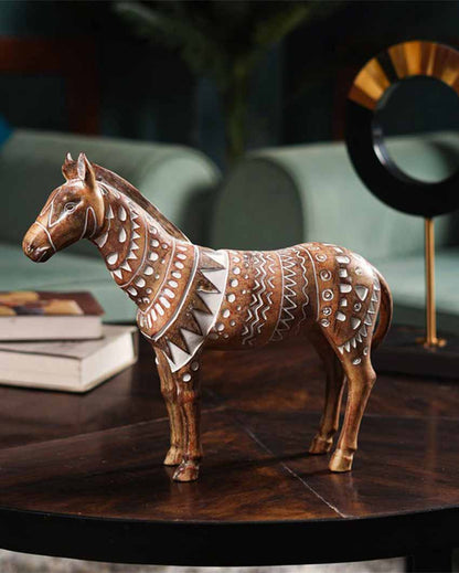 Savanna Serenity Tribal Horse Artistry Brown