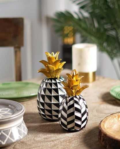 Artisanal Pineapples Resin Showpiece