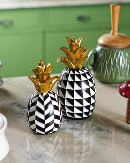 Artisanal Pineapples Resin Showpiece