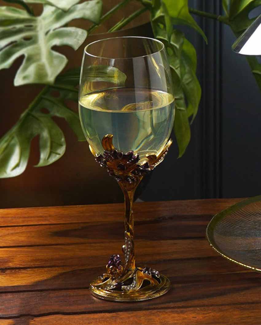 Emeraldware Wine Glass Golden