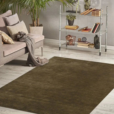 Chocolate Wool Arizona Hand Woven Carpet