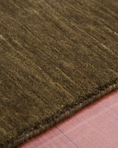 Chocolate Wool Arizona Hand Woven Carpet | 5x3, 6x4, 8x5 ft 5 x 3 ft