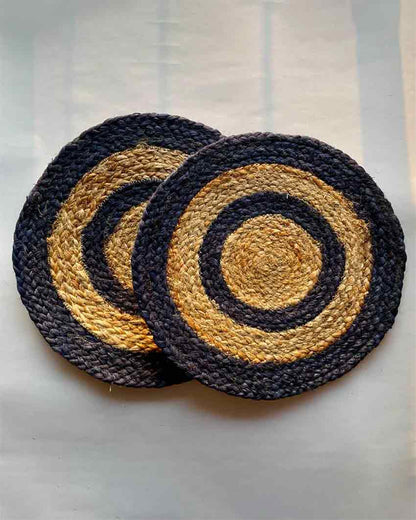 Multicolor Jute Placemats | Set Of 4 | Diameter 12 inches