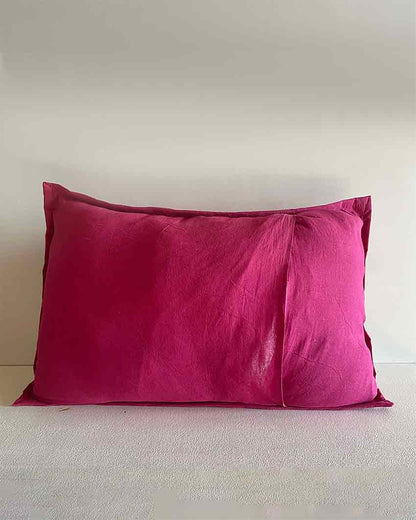 Pink Patchwork Cotton Pillow Covers | Set Of 2 | 24 x 16 inches