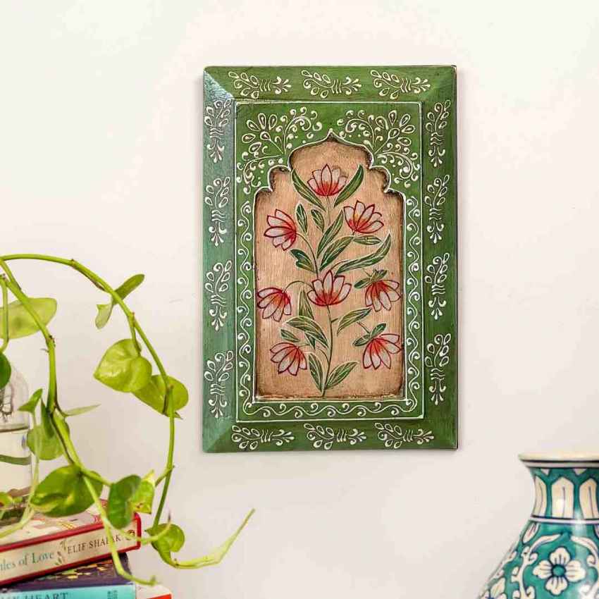 Artistic Hand-Painted Wooden Wall Frame | 12 x 8 inches