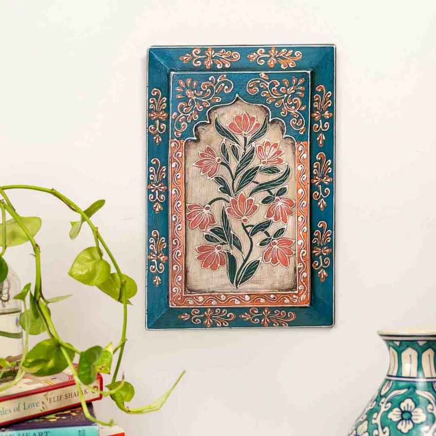 Artistic Hand-Painted Wooden Wall Frame | 12 x 8 inches