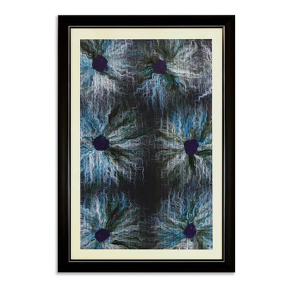 Embers in Bloom Fiery Petals Deep Framed Wall Art | 32 x 22 inches