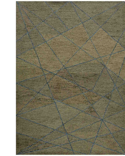 Brown Wool Asteria Hand Tufted Carpet | 6x4 ft 6 x 4 ft