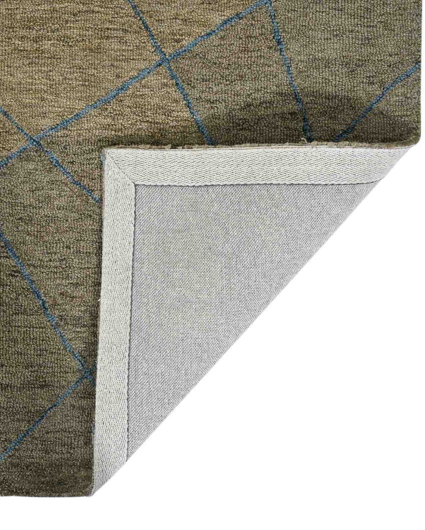 Brown Wool Asteria Hand Tufted Carpet | 6x4 ft 6 x 4 ft