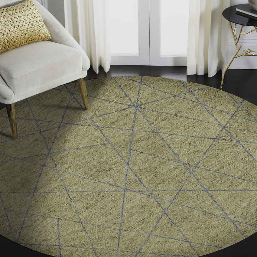 Beautiful Brown Shade Hand-Tufted Wool Area Rug