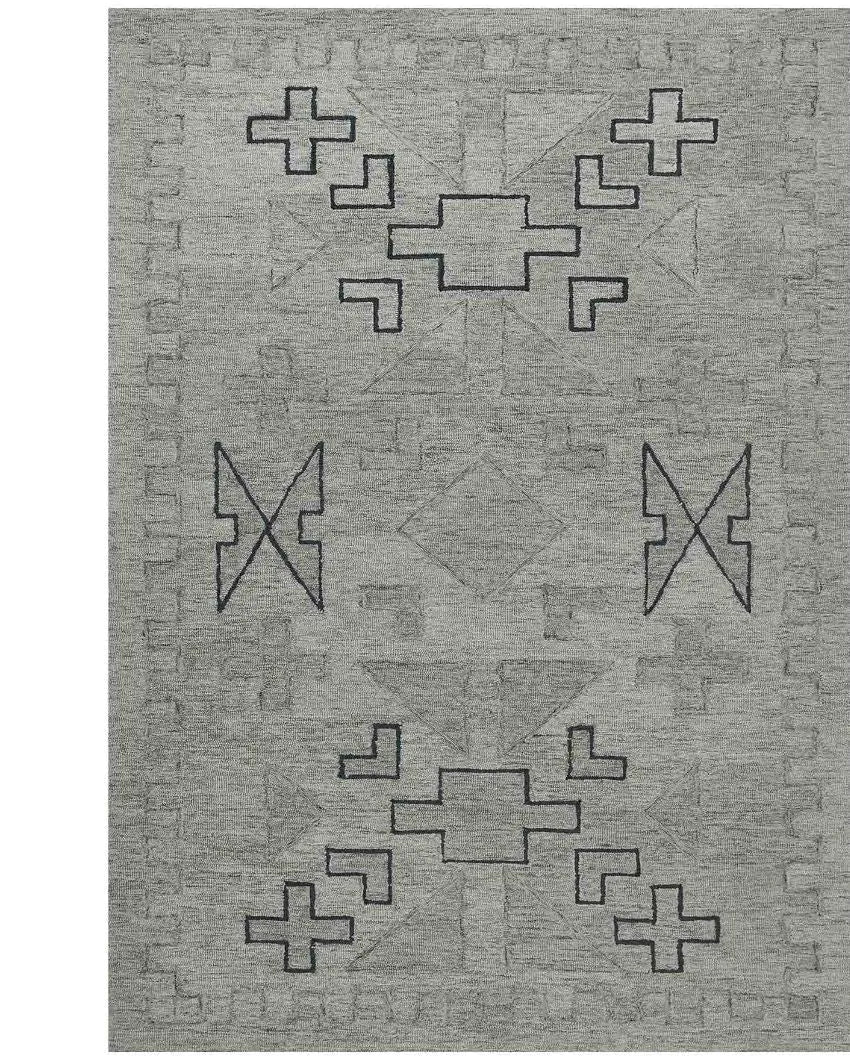 Shale Grey Wool Asteria Hand Tufted Carpet | 6x4, 8x5 ft 6 x 4 ft