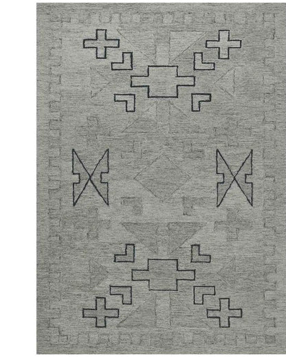 Shale Grey Wool Asteria Hand Tufted Carpet | 6x4, 8x5 ft 6 x 4 ft