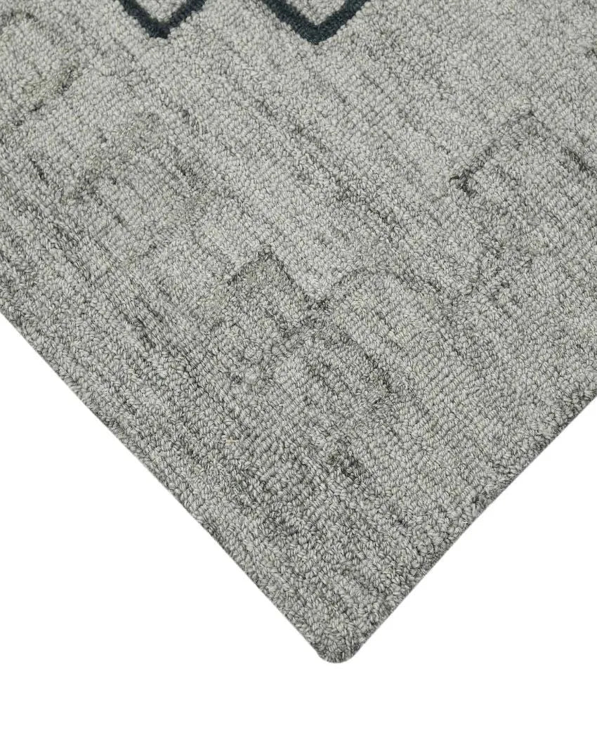 Shale Grey Wool Asteria Hand Tufted Carpet | 6x4, 8x5 ft 6 x 4 ft