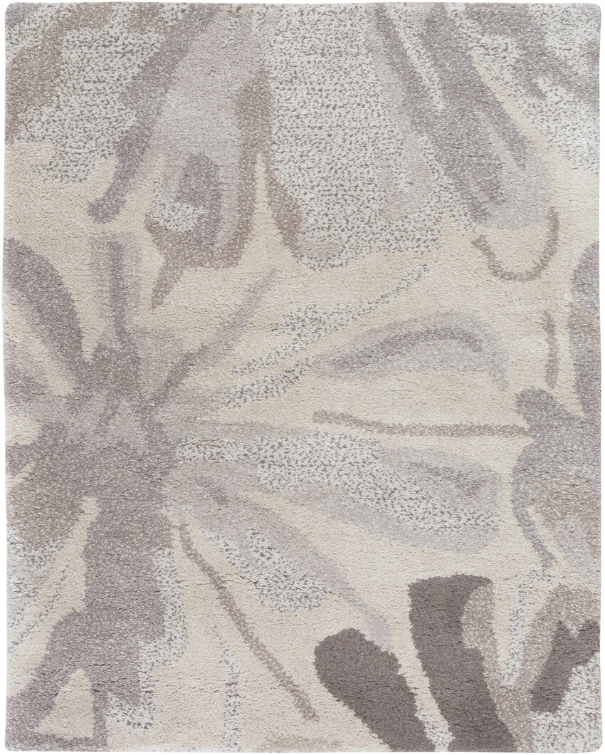 Luxurious Modern Athena Floral Print Woolen Carpet