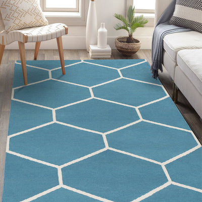 Denim Handwoven Atrium Cotton Stylish Carpet