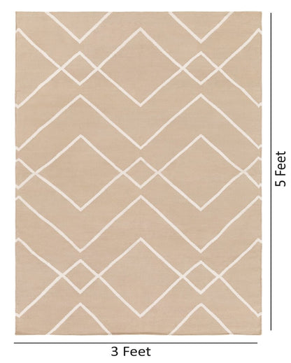 Tan Handwoven Atrium Cotton Carpet