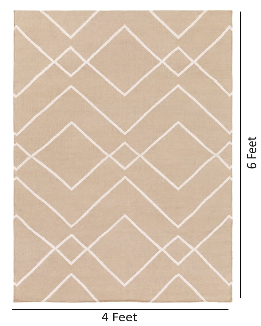 Tan Handwoven Atrium Cotton Carpet