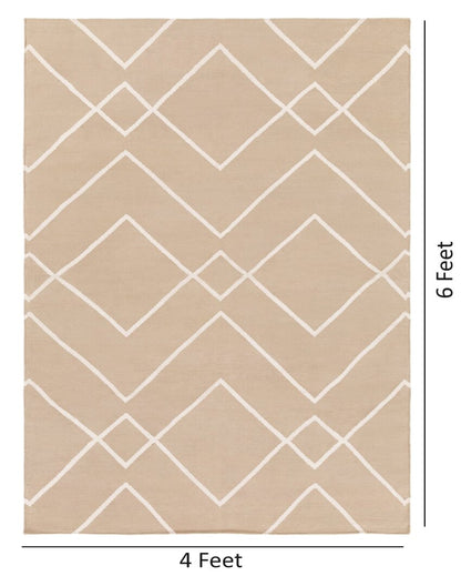 Tan Handwoven Atrium Cotton Carpet