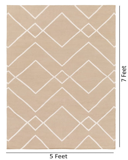 Tan Handwoven Atrium Cotton Carpet