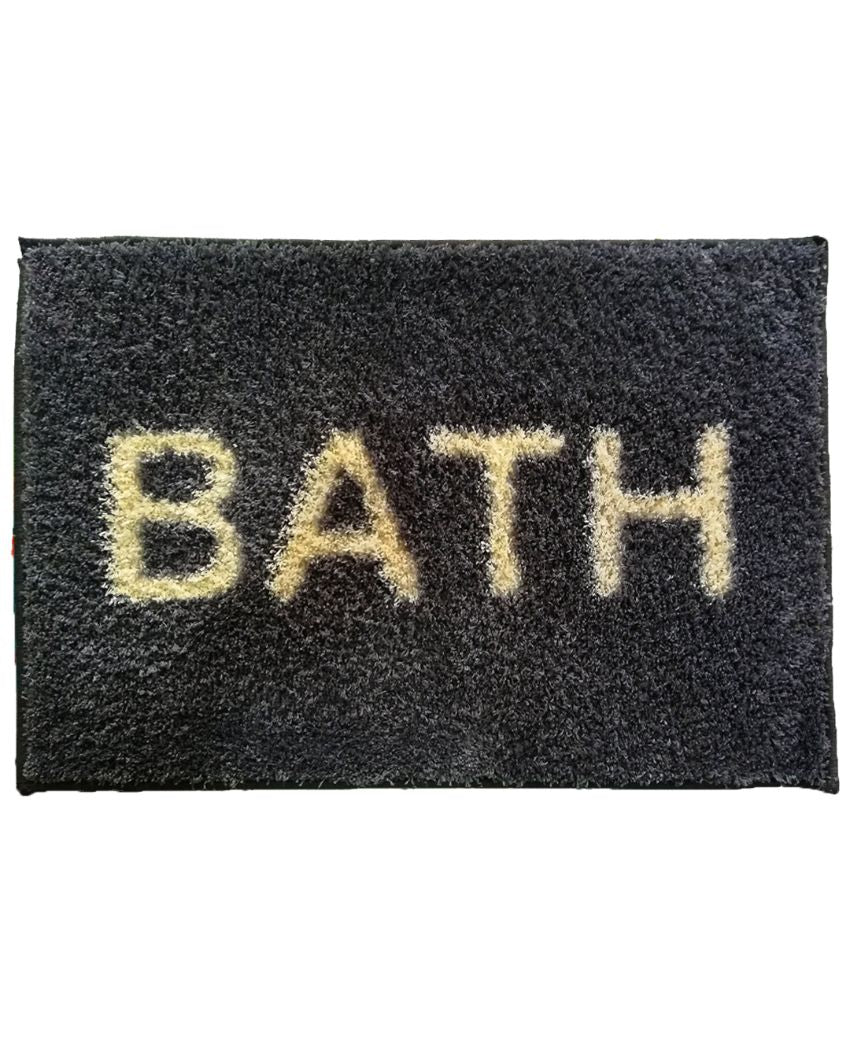 Black Living Easy Home Designer Soft Anti Slip Bath Mat | 22 x 14 inches