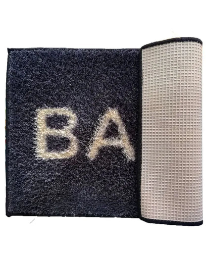 Black Living Easy Home Designer Soft Anti Slip Bath Mat | 22 x 14 inches