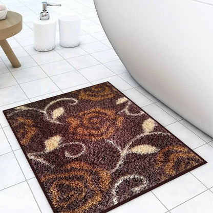 Brown Living Easy Home Designer Soft Anti Slip Bath Mat | 22 x 14 inches