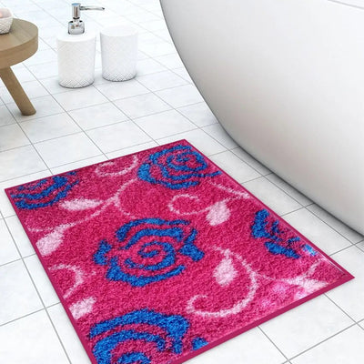 Pink Living Easy Home Designer Soft Anti Slip Bath Mat | 22 x 14 inches