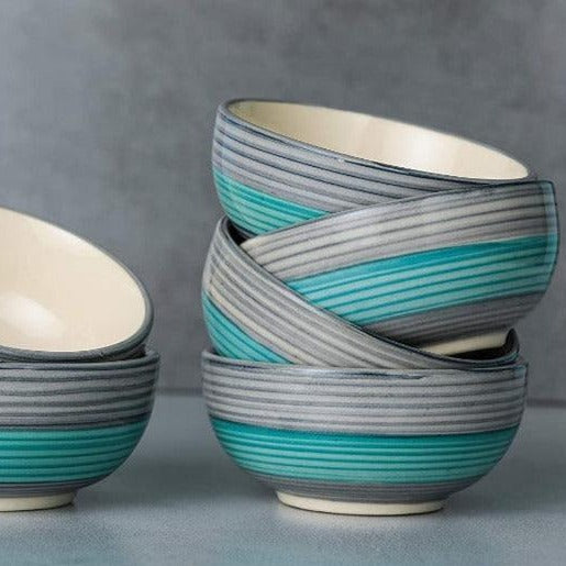 Hand painted Ceramic Bowl Set | Set of 6