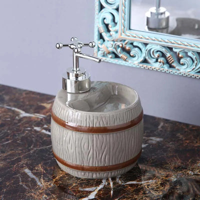 Barrel Soap Dispenser | 250ml | Multiple Colors Grey