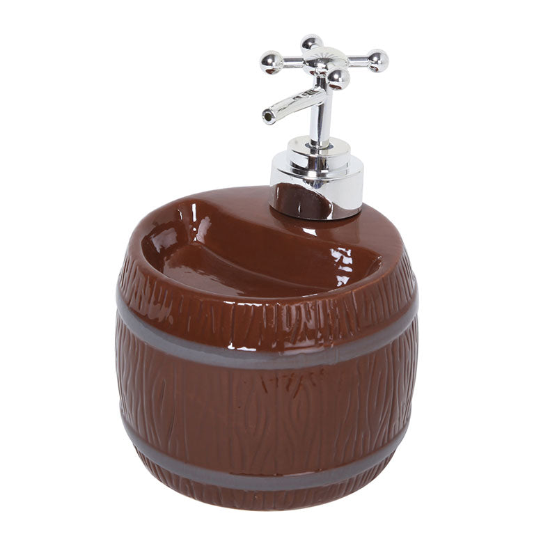 Barrel Soap Dispenser | 250ml | Multiple Colors Brown