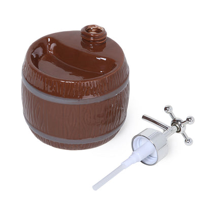 Barrel Soap Dispenser | 250ml | Multiple Colors Brown