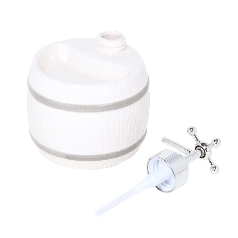 Barrel Soap Dispenser | 250ml | Multiple Colors White
